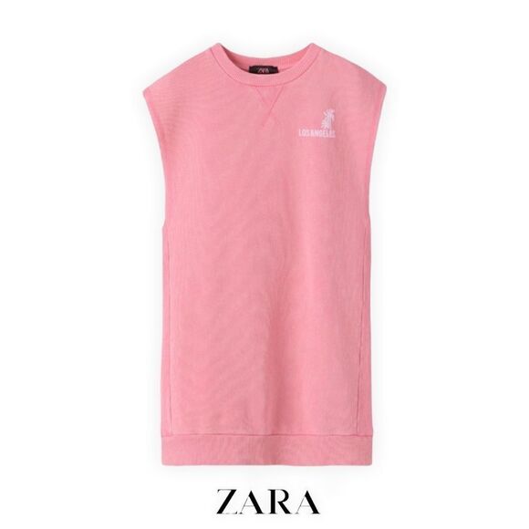 ZARA Kids | Pink | PLUSH SURF DRESS - Picture 2 of 8